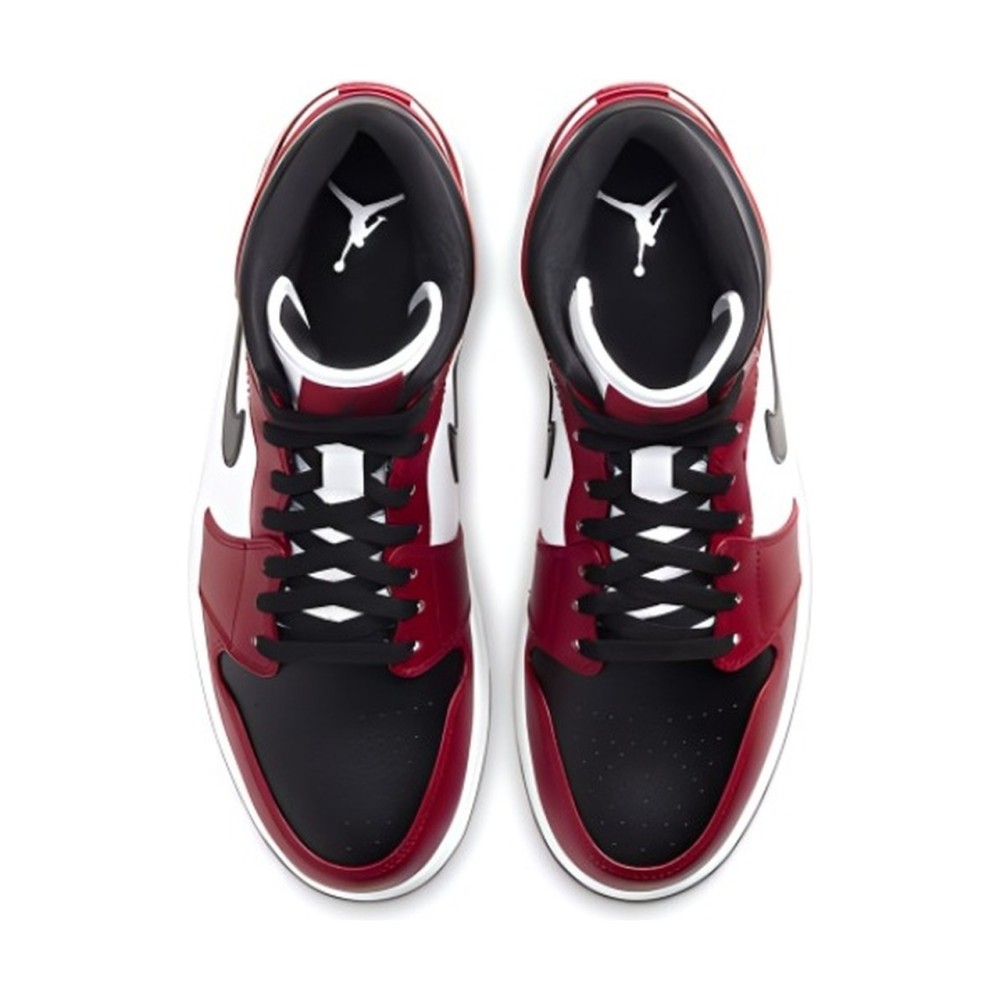Air Jordan 1 Mid Chicago Black Toe