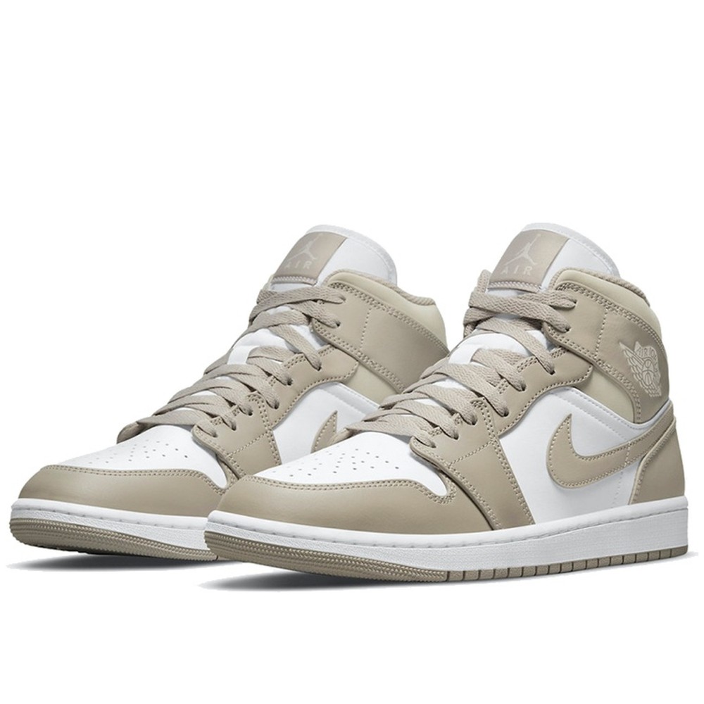 Air Jordan 1 Mid College Grey Linen