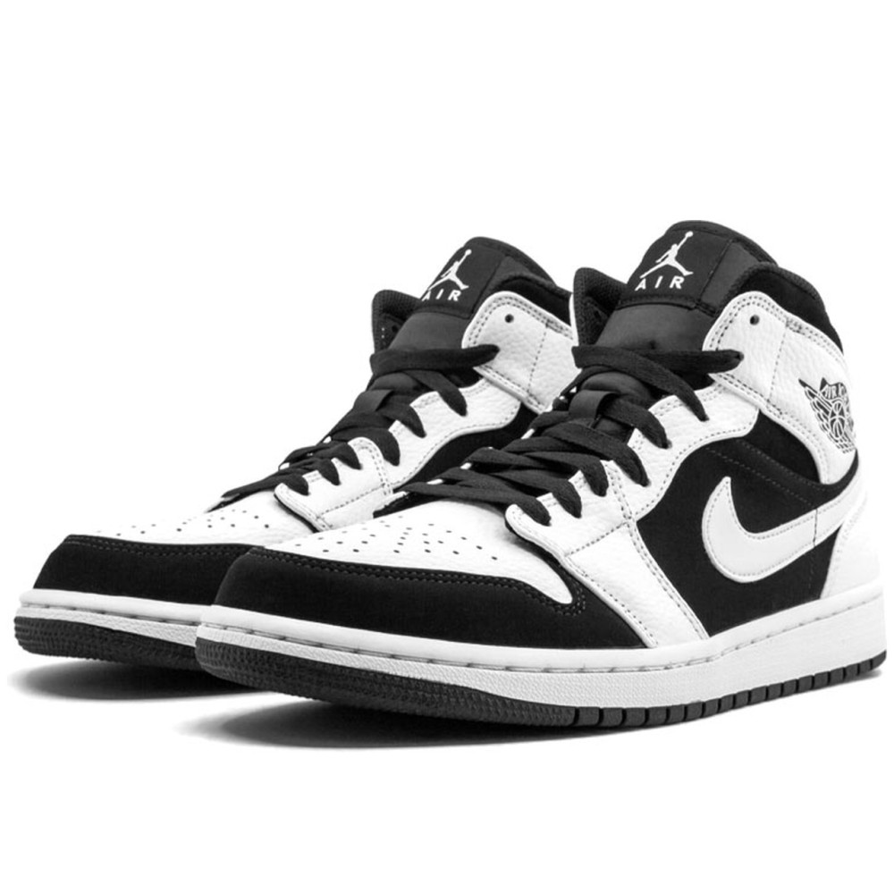 Air Jordan 1 Mid White Black