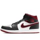 Air Jordan 1 Mid Black White Gym Red