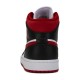 Air Jordan 1 Mid Black White Gym Red
