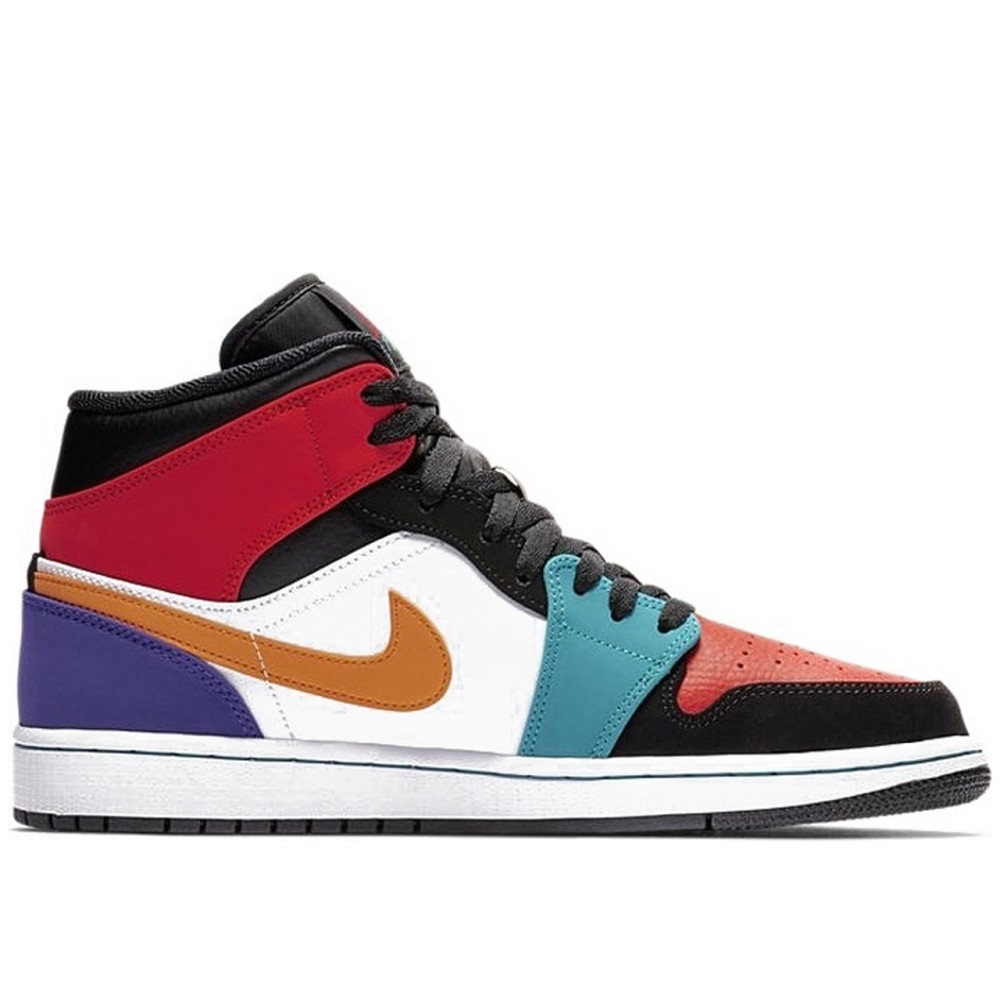 Air Jordan 1 Mid Bred Multi Color