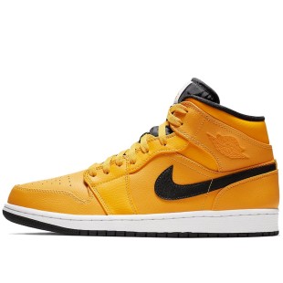 Air Jordan 1 Mid University Gold Black