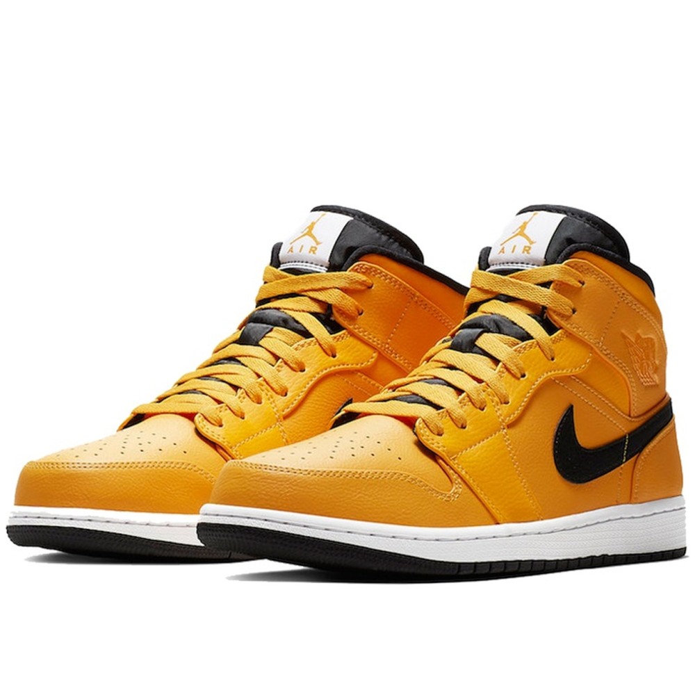 Air Jordan 1 Mid University Gold Black