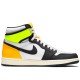 Air Jordan 1 High White Black Volt University Gold