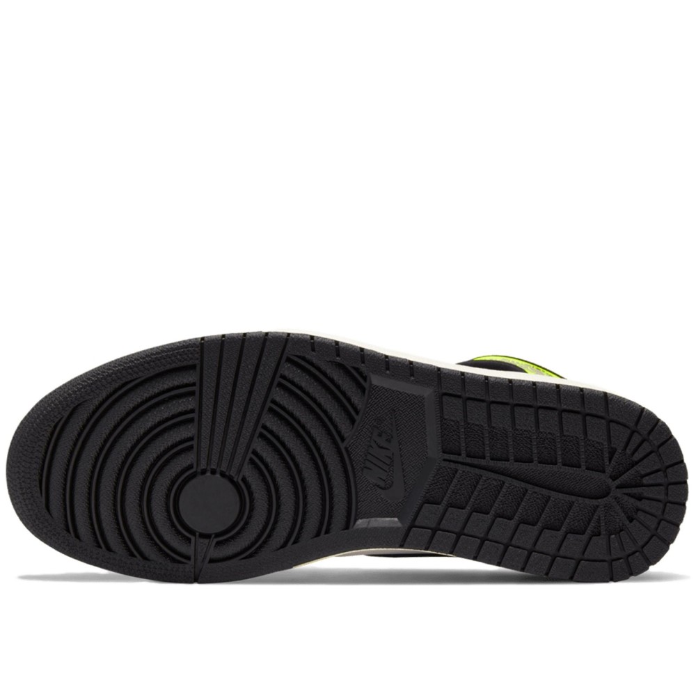 Air Jordan 1 High White Black Volt University Gold