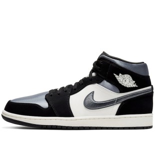 Air Jordan 1 Mid Satin Grey Toe