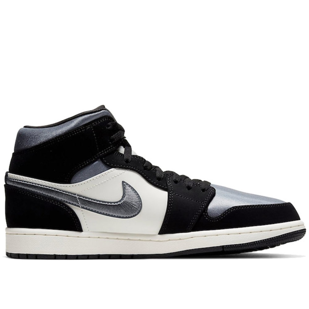 Air Jordan 1 Mid Satin Grey Toe