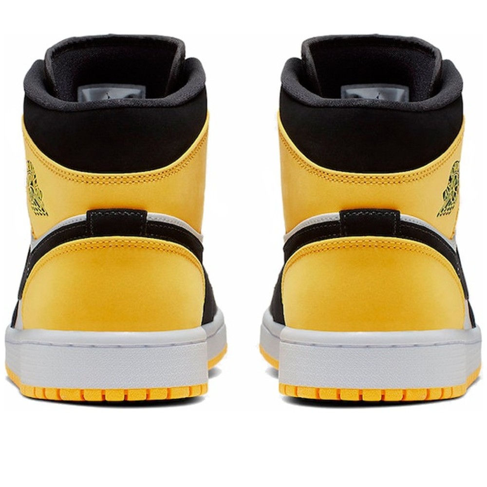 Air Jordan 1 Mid Yellow Toe Black