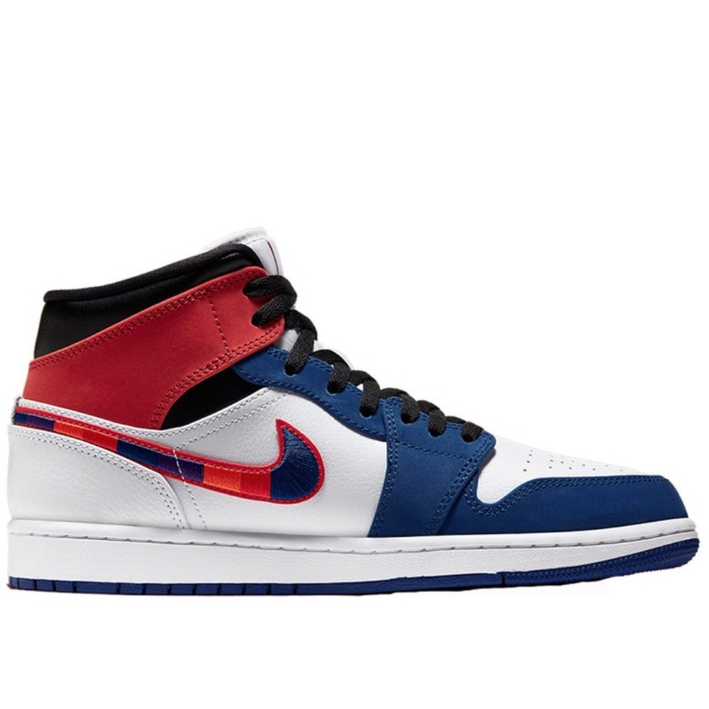 Air Jordan 1 Mid Multi Color Swoosh