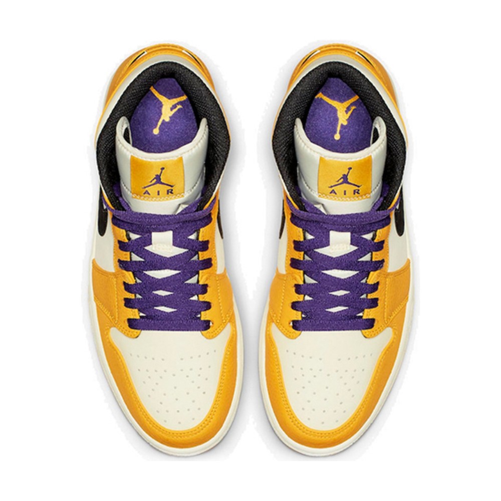 Air Jordan 1 Mid Lakers Gold