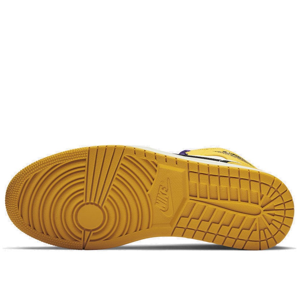Air Jordan 1 Mid Lakers Gold