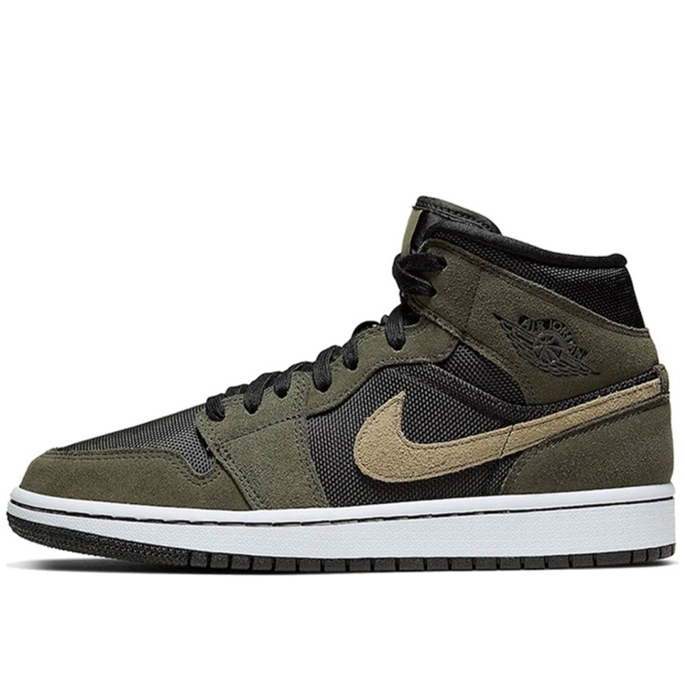 Air Jordan 1 Mid Military Olive