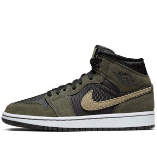 Air Jordan 1 Mid Military Olive