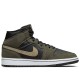 Air Jordan 1 Mid Military Olive