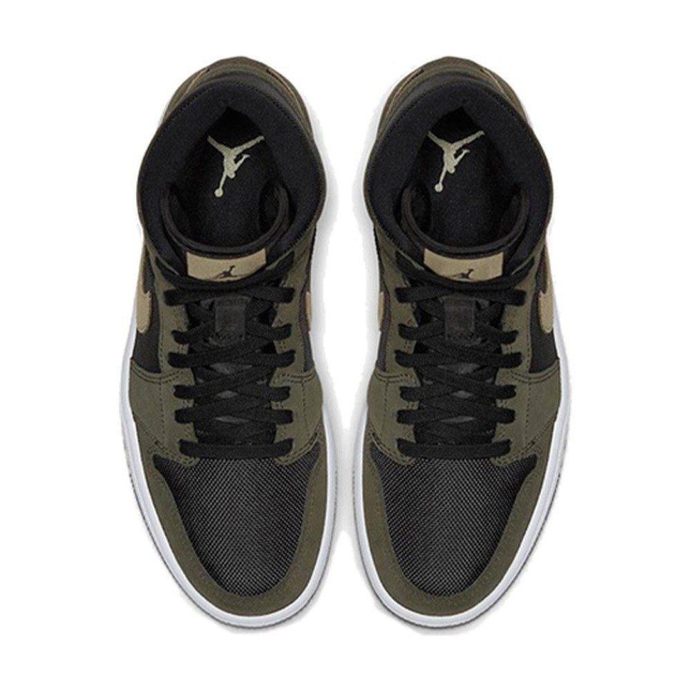 Air Jordan 1 Mid Military Olive