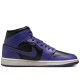 Air Jordan 1 Mid Purple Black