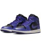 Air Jordan 1 Mid Purple Black
