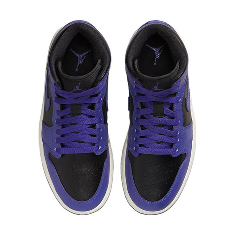 Air Jordan 1 Mid Purple Black