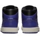 Air Jordan 1 Mid Purple Black