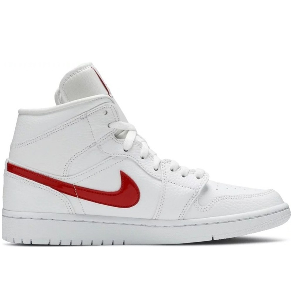Air Jordan 1 Mid White University Red