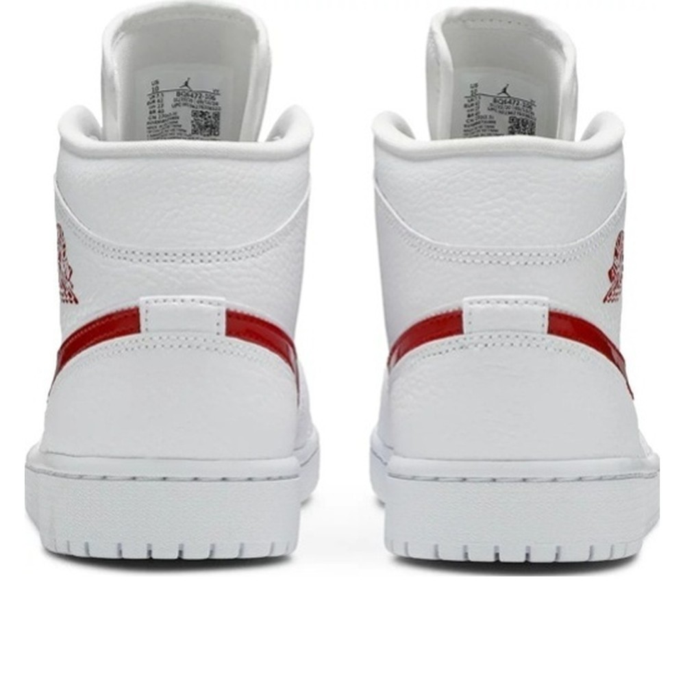 Air Jordan 1 Mid White University Red