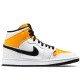 Air Jordan 1 Mid Perforated White University Gold
