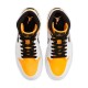 Air Jordan 1 Mid Perforated White University Gold