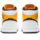 Air Jordan 1 Mid Perforated White University Gold
