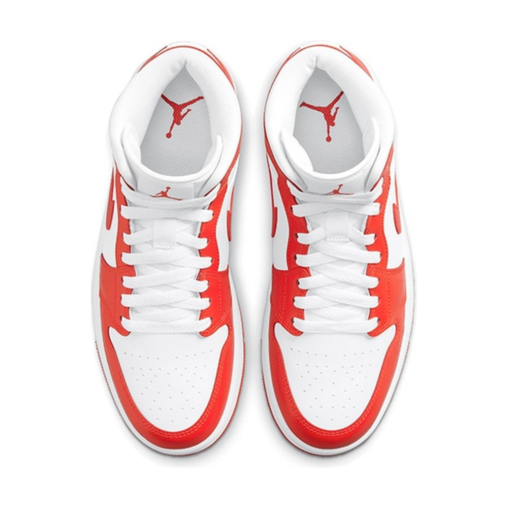 Air Jordan 1 Mid Habanero Red