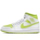 Air Jordan 1 Mid White Lime