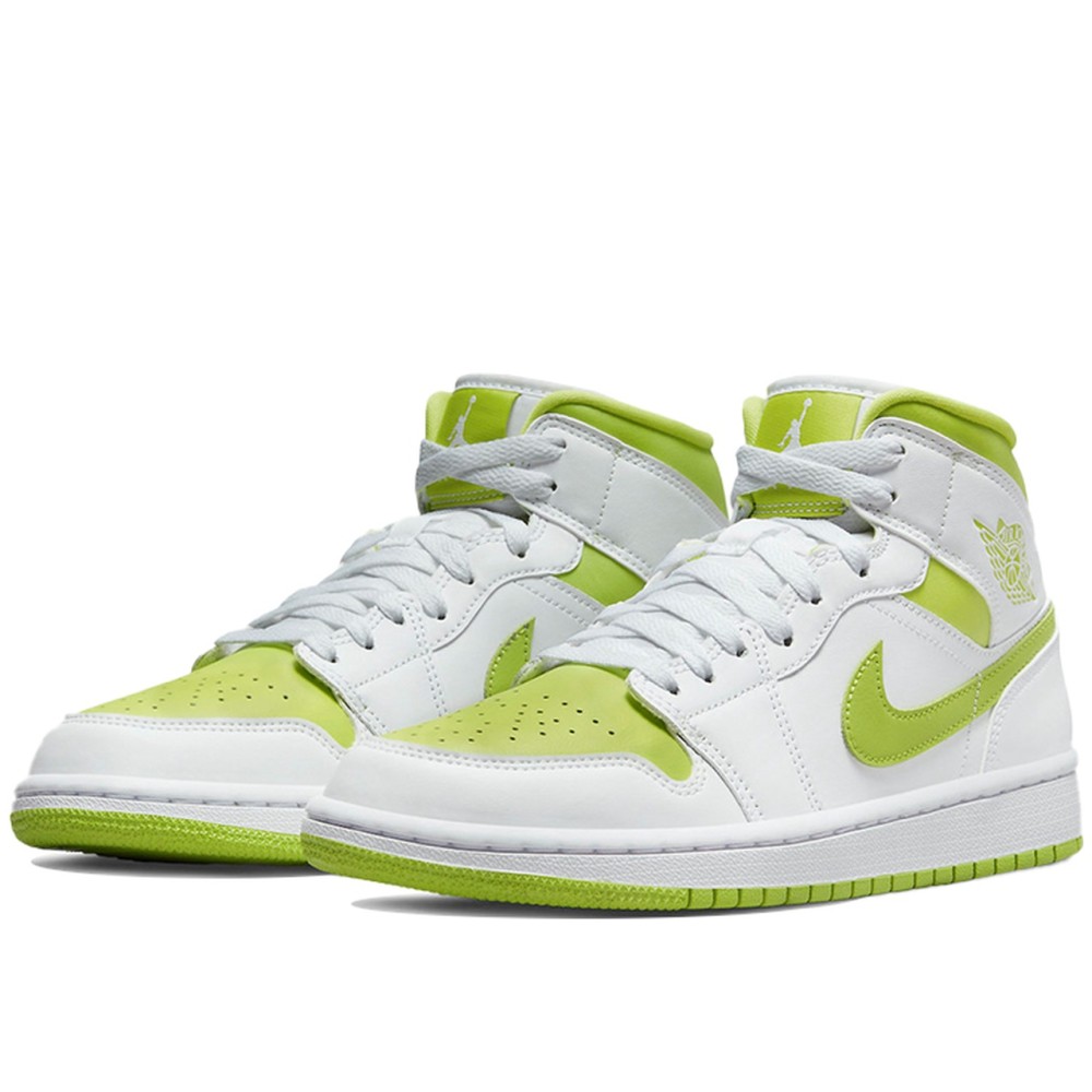 Air Jordan 1 Mid White Lime