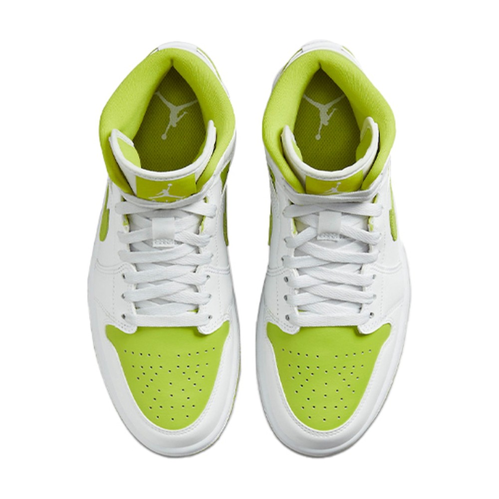 Air Jordan 1 Mid White Lime