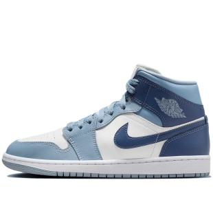 Air Jordan 1 Mid Sail Diffused Blue