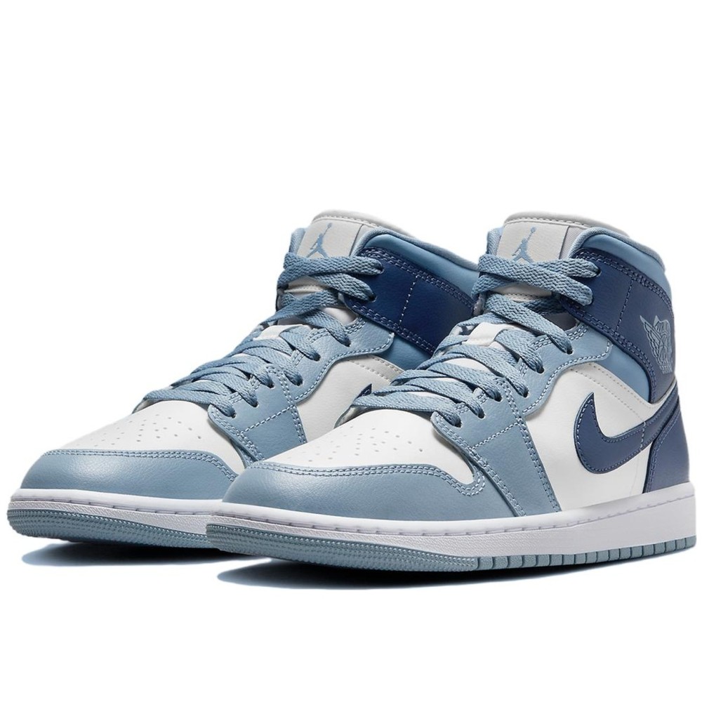 Air Jordan 1 Mid Sail Diffused Blue