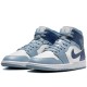 Air Jordan 1 Mid Sail Diffused Blue