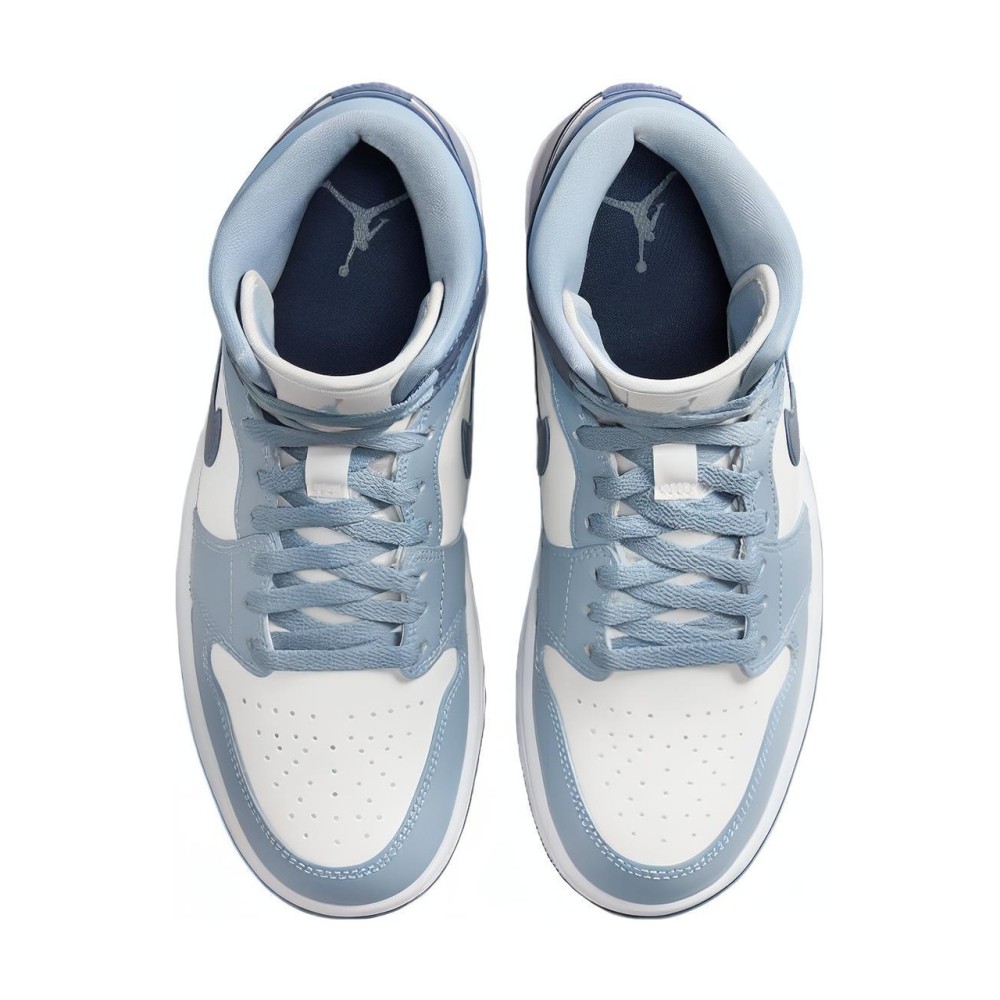 Air Jordan 1 Mid Sail Diffused Blue