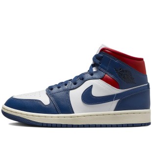 Air Jordan 1 Mid French Blue Gym Red