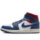 Air Jordan 1 Mid French Blue Gym Red