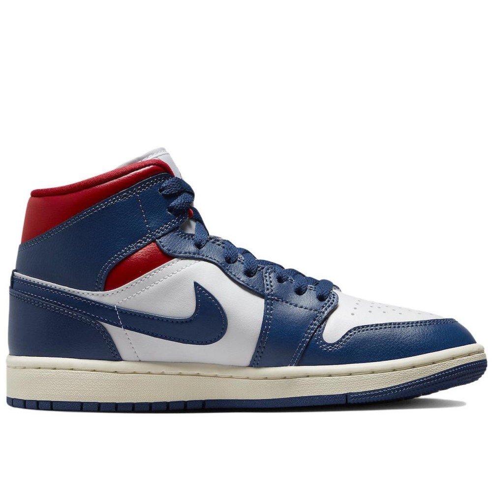 Air Jordan 1 Mid French Blue Gym Red