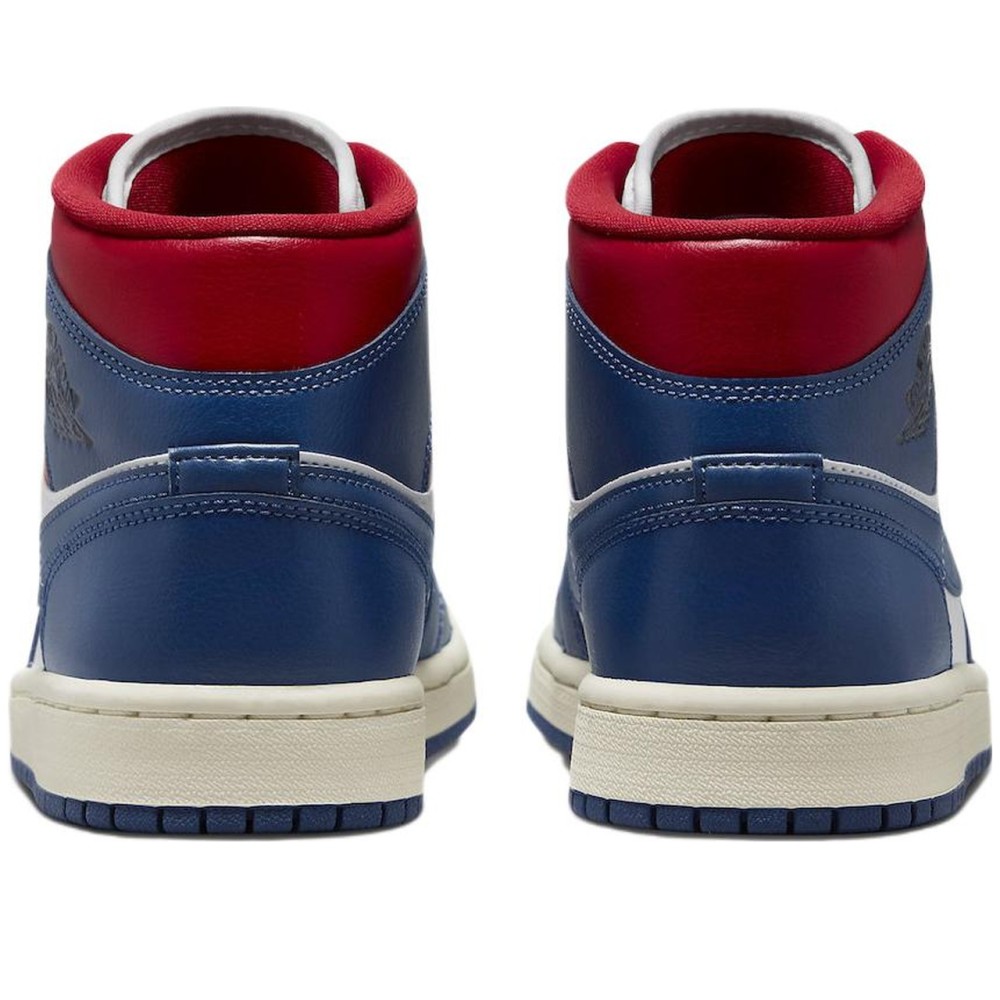 Air Jordan 1 Mid French Blue Gym Red