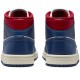 Air Jordan 1 Mid French Blue Gym Red
