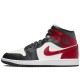 Air Jordan 1 Mid Gym Red Off Noir