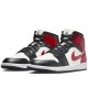 Air Jordan 1 Mid Gym Red Off Noir