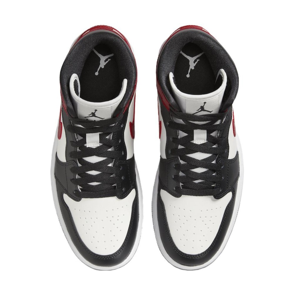Air Jordan 1 Mid Gym Red Off Noir