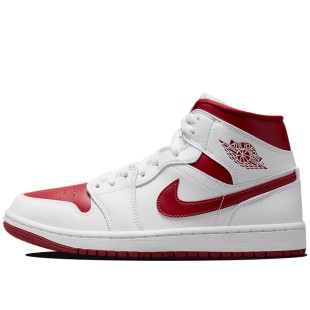 Air Jordan 1 Mid White Pomegranate