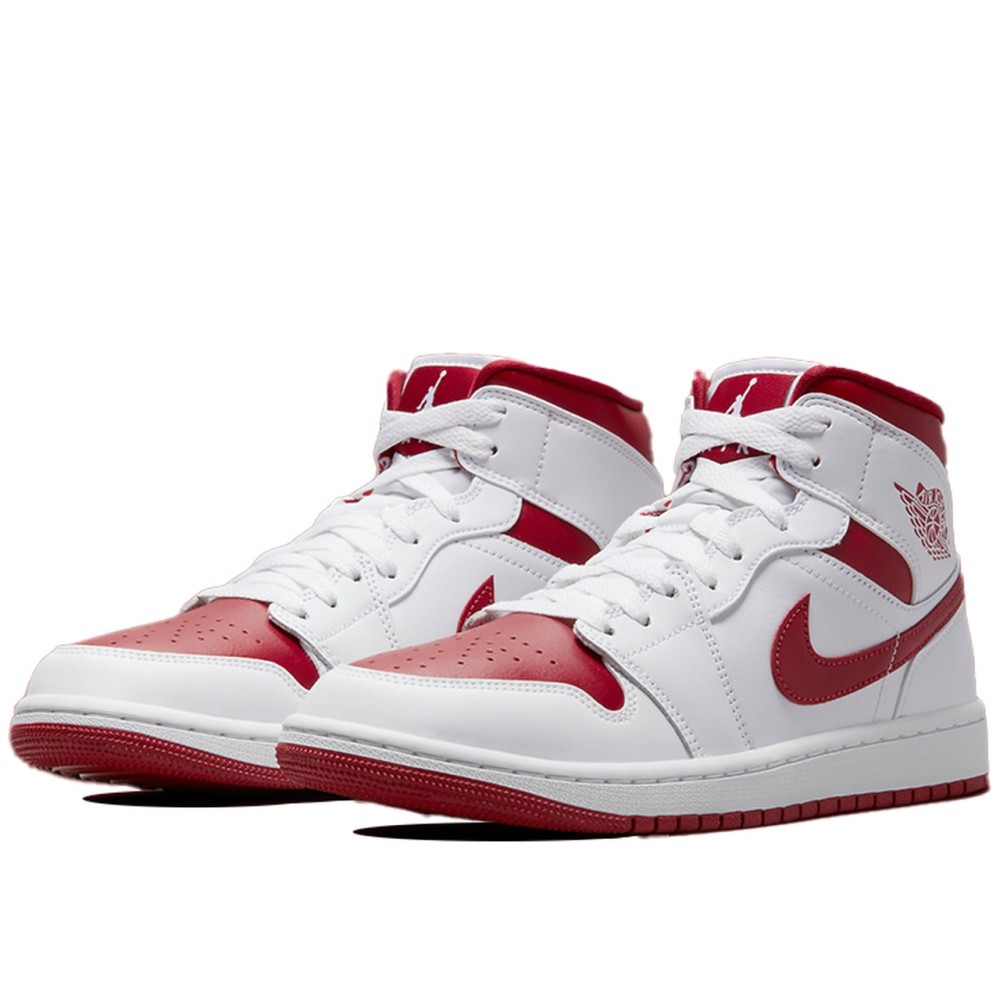 Air Jordan 1 Mid White Pomegranate