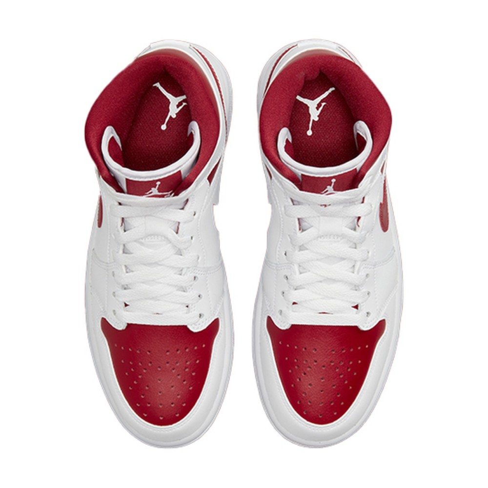 Air Jordan 1 Mid White Pomegranate