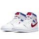 Air Jordan 1 Mid White Red Royal