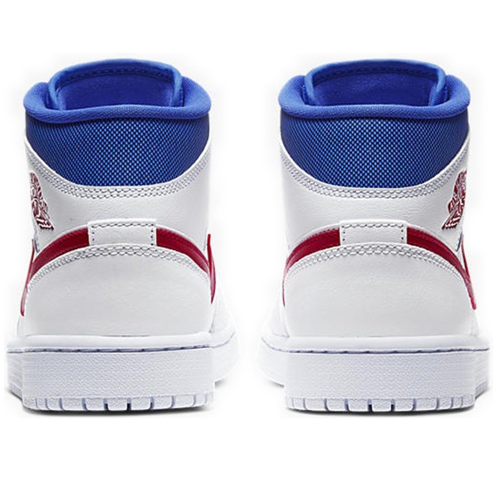 Air Jordan 1 Mid White Red Royal